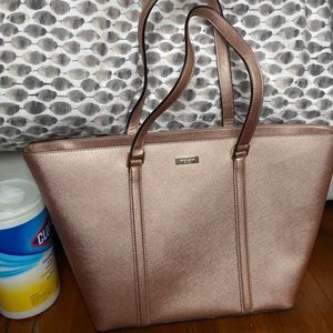 Kate Spade Rose Gold large tote